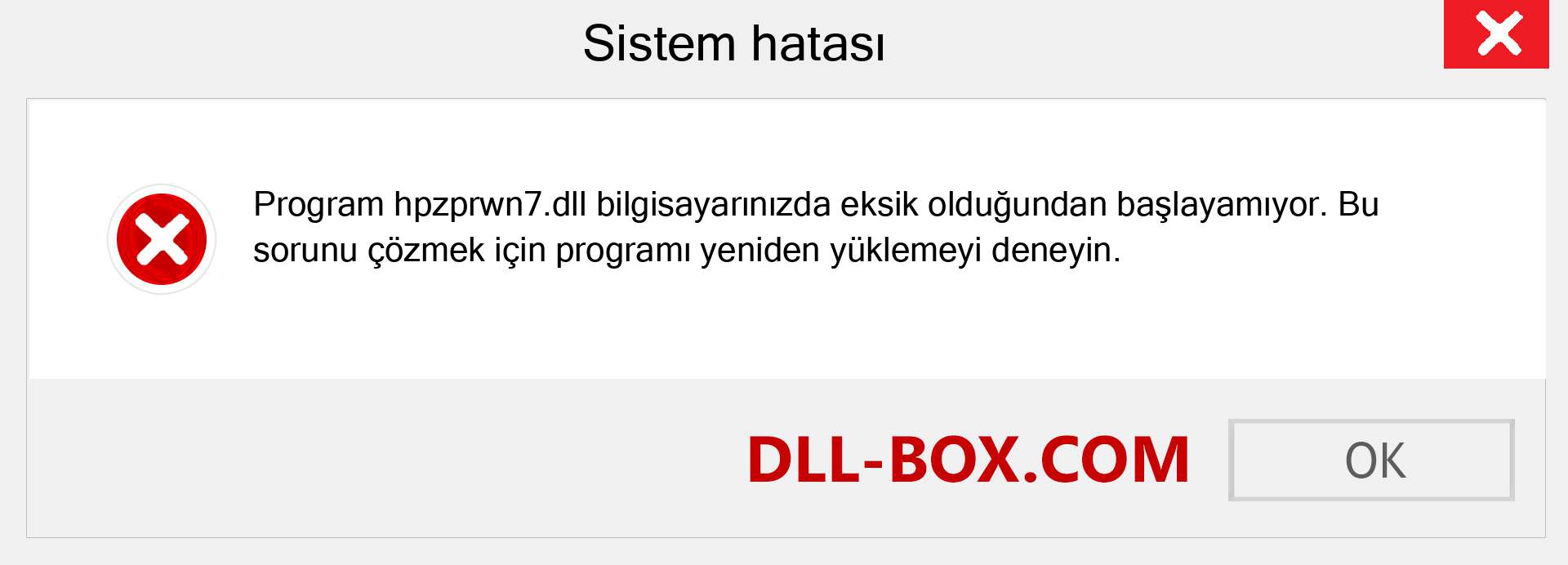 hpzprwn7.dll dosyası eksik mi? Windows 7, 8, 10 için İndirin - Windows'ta hpzprwn7 dll Eksik Hatasını Düzeltin, fotoğraflar, resimler